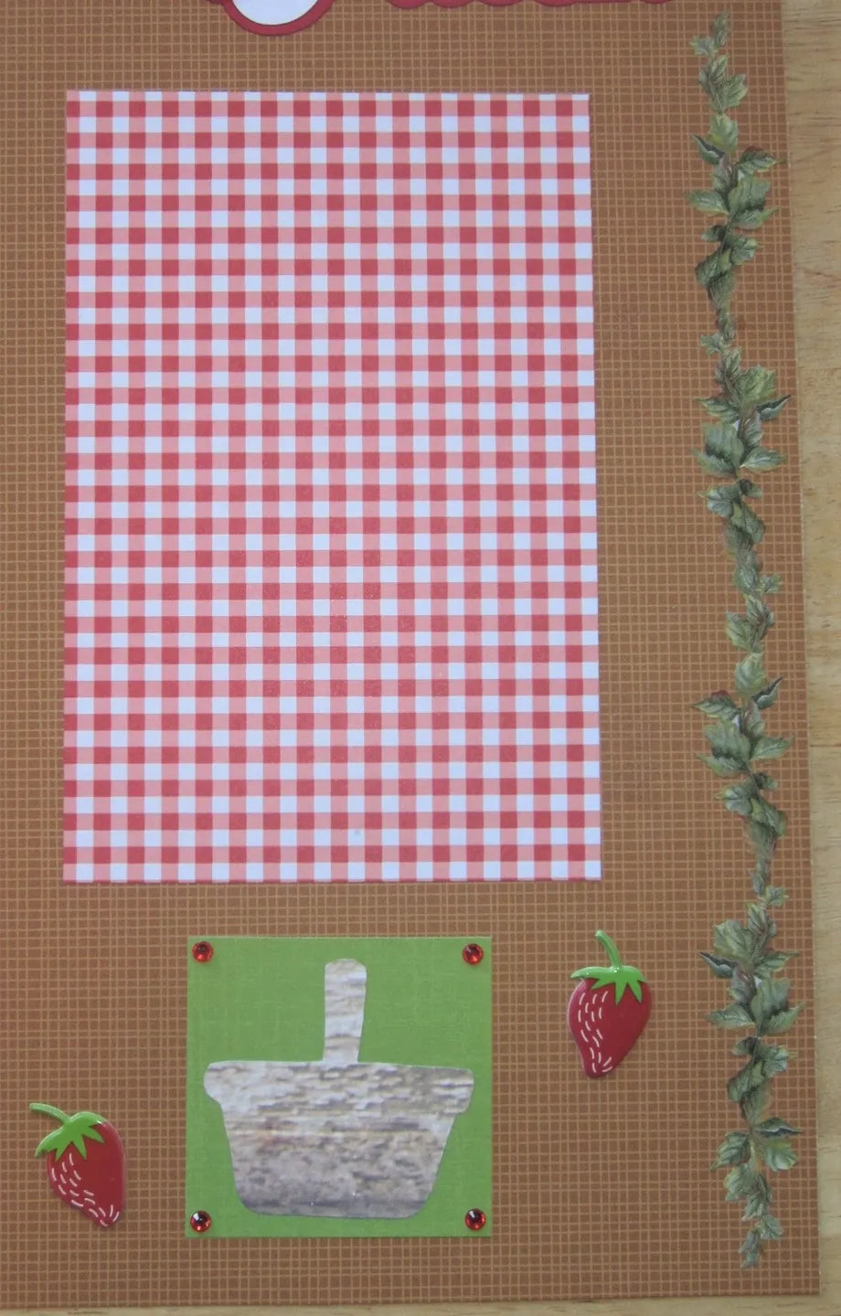 Strawberry Patch Scrapbook Page