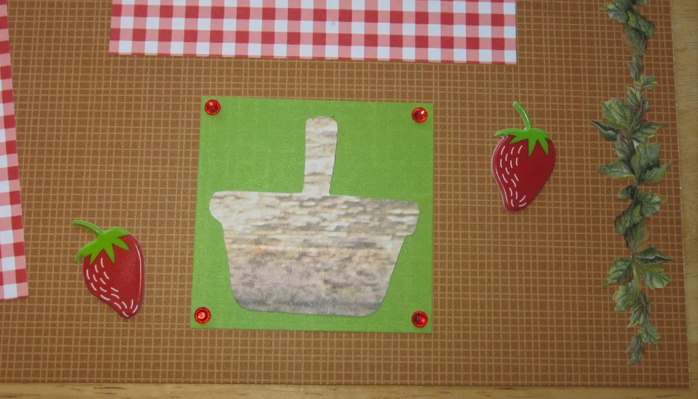 Strawberry Patch Scrapbook Page