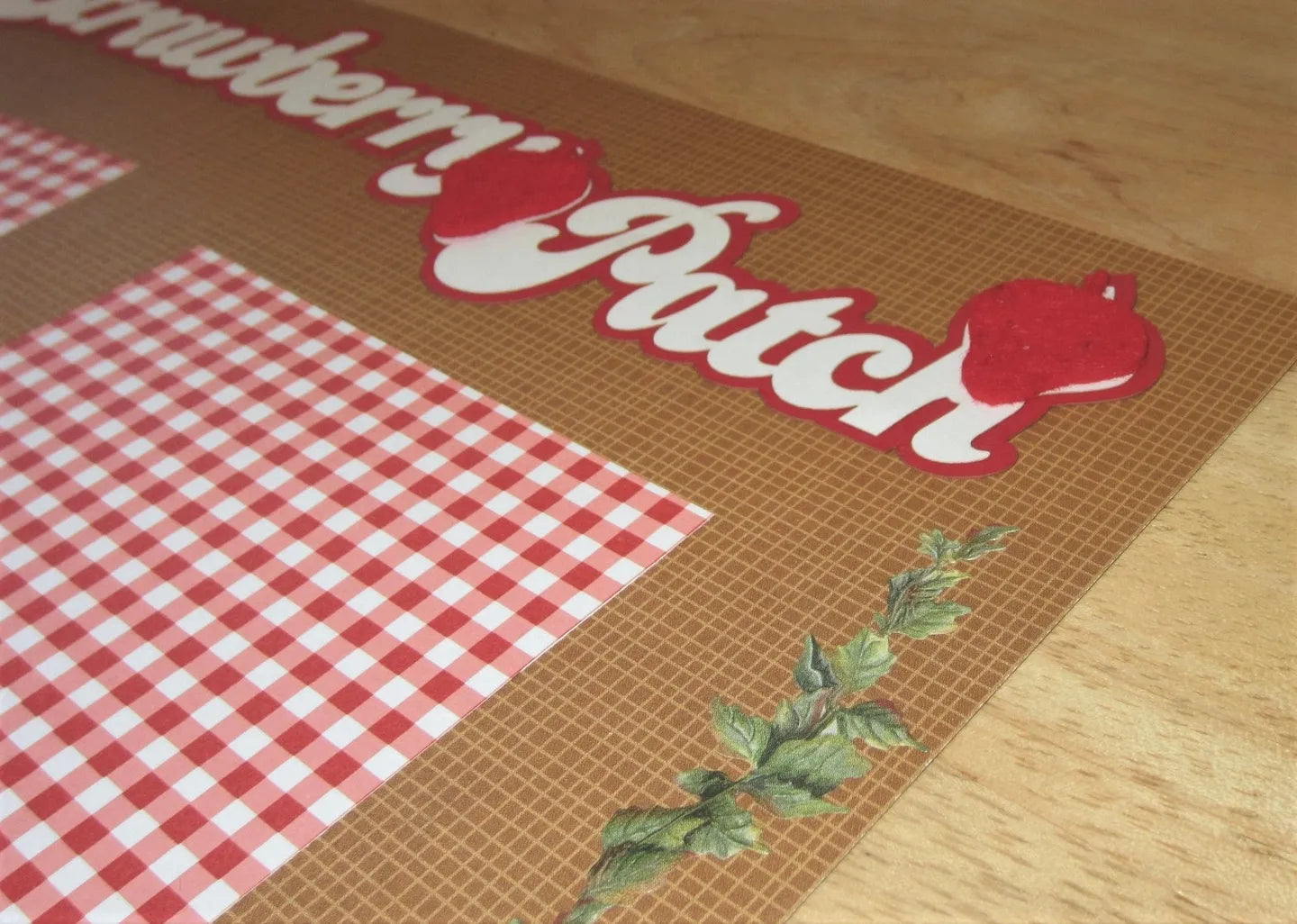 Strawberry Patch Scrapbook Page