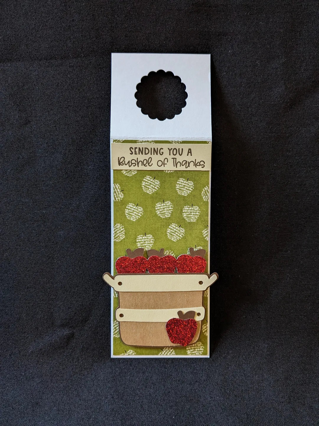 Bushel of Thanks Bottle Gift Tag