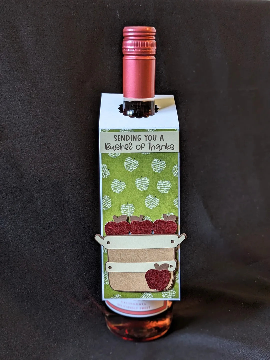 Bushel of Thanks Bottle Gift Tag
