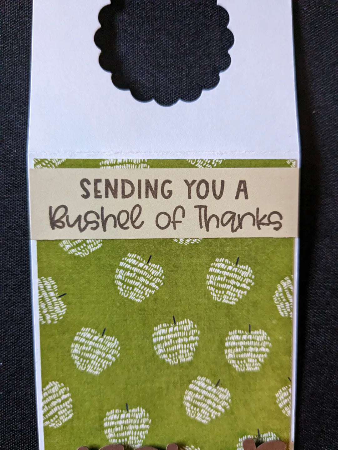 Bushel of Thanks Bottle Gift Tag