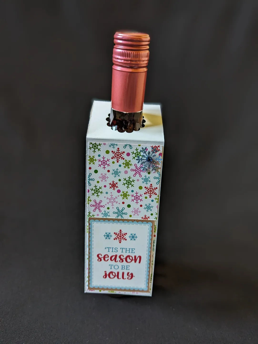 'Tis the Season Bottle Gift Tag