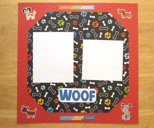 Dog Scrapbook Page