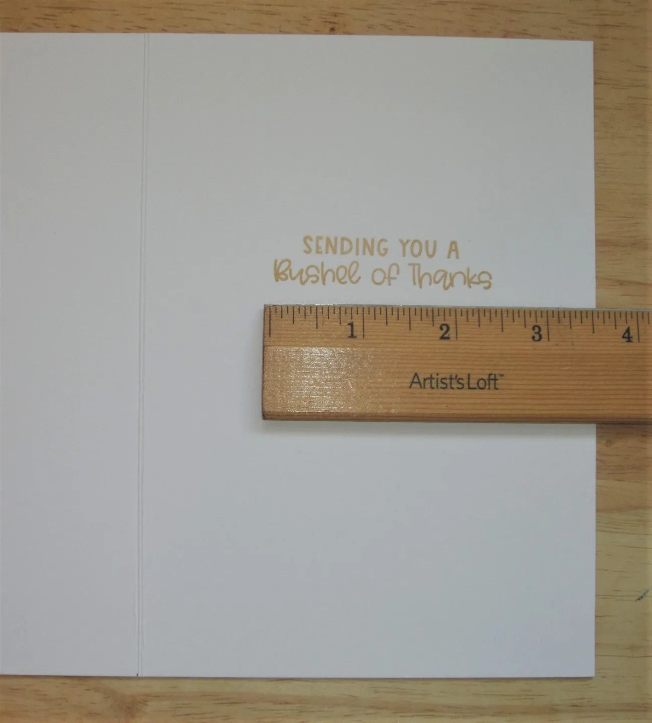Bushel of Thanks Card