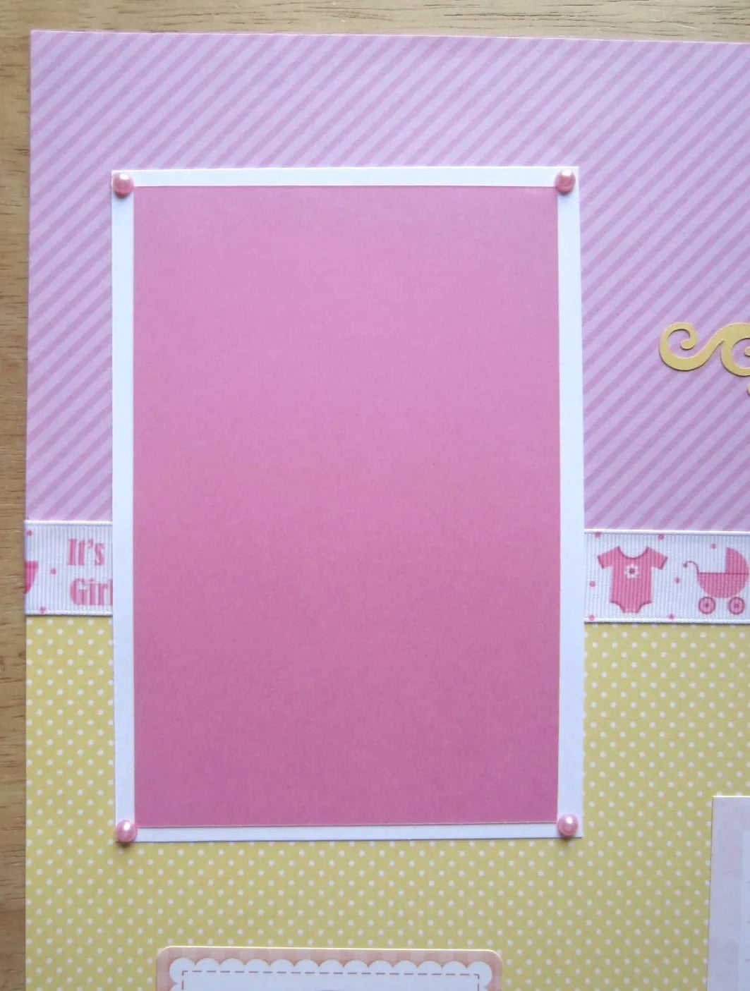 Baby Girl Scrapbook Page