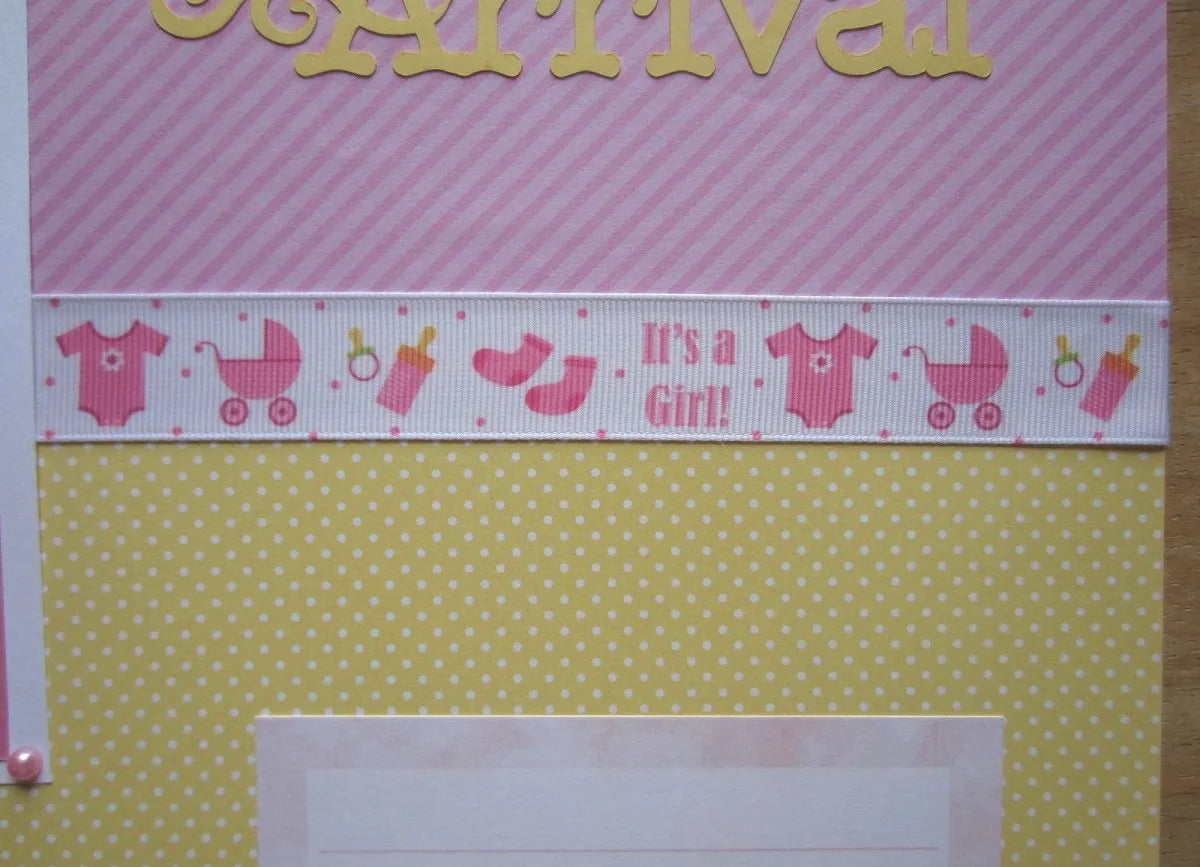 Baby Girl Scrapbook Page