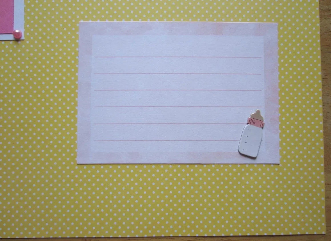 Baby Girl Scrapbook Page