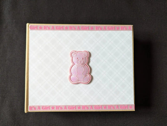 Premade Baby Girl Mini Album / Baby Girl Chipboard Album