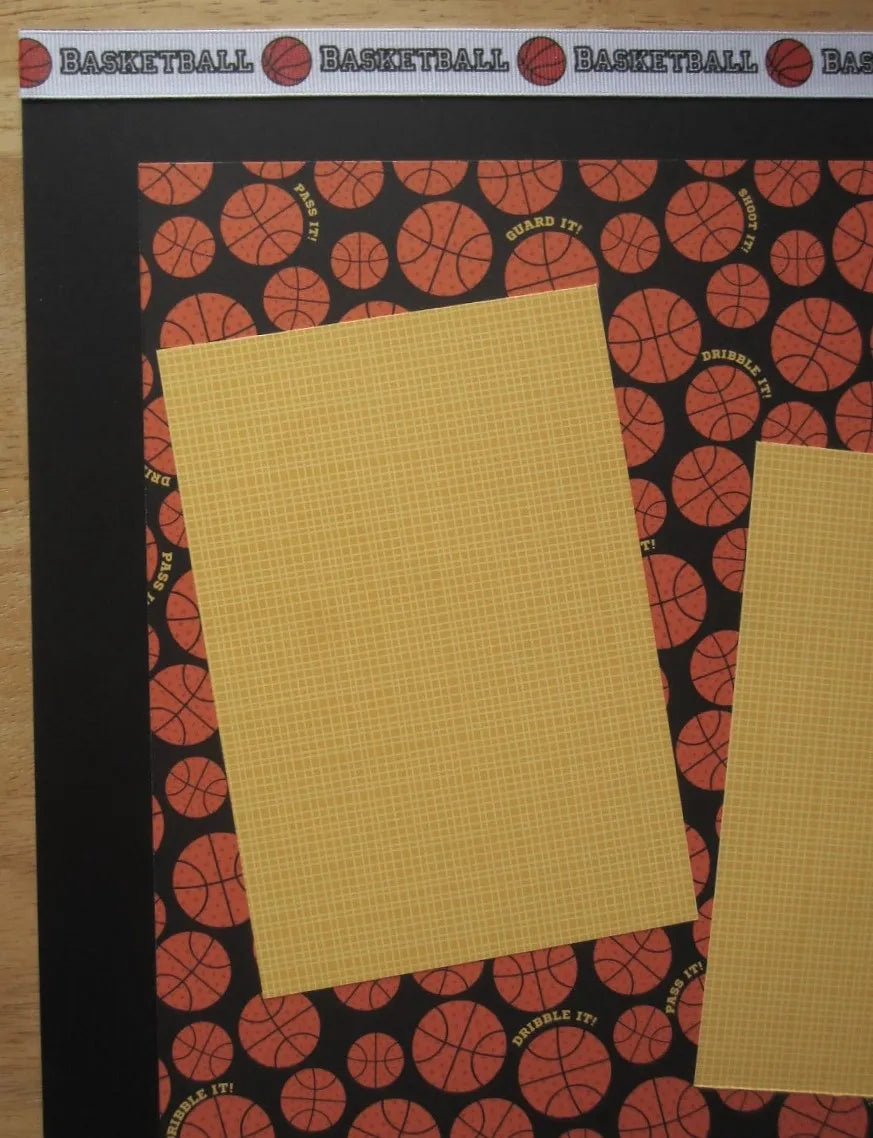 Basketball Scrapbook Page