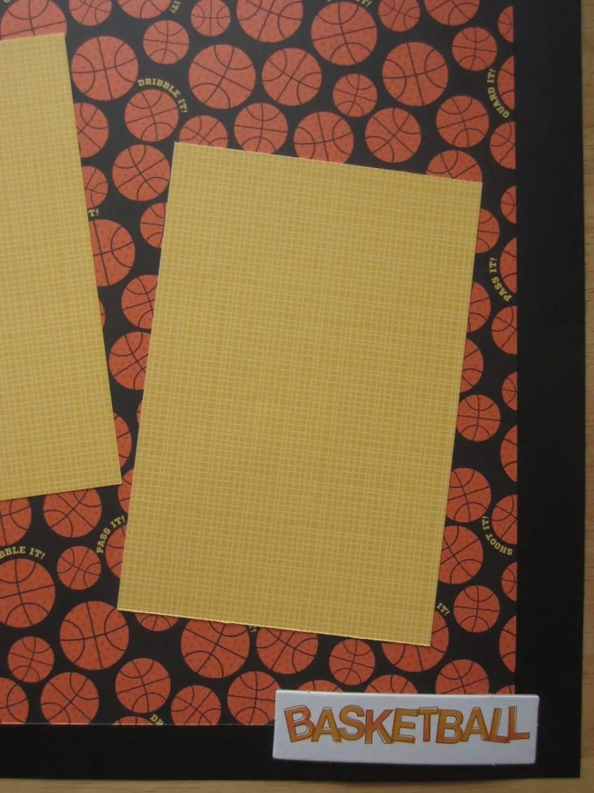 Basketball Scrapbook Page