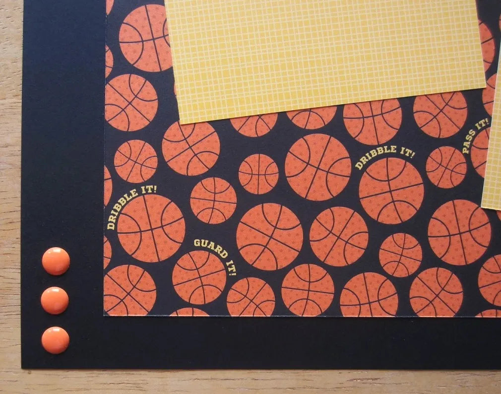 Basketball Scrapbook Page