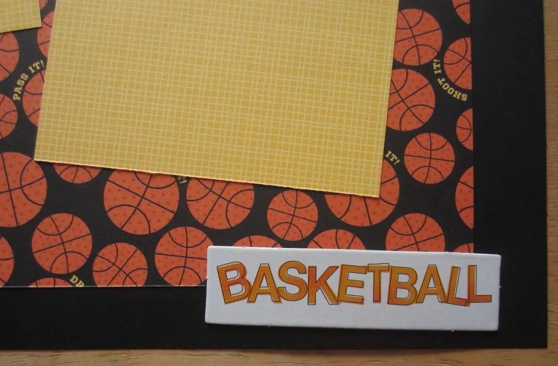 Basketball Scrapbook Page