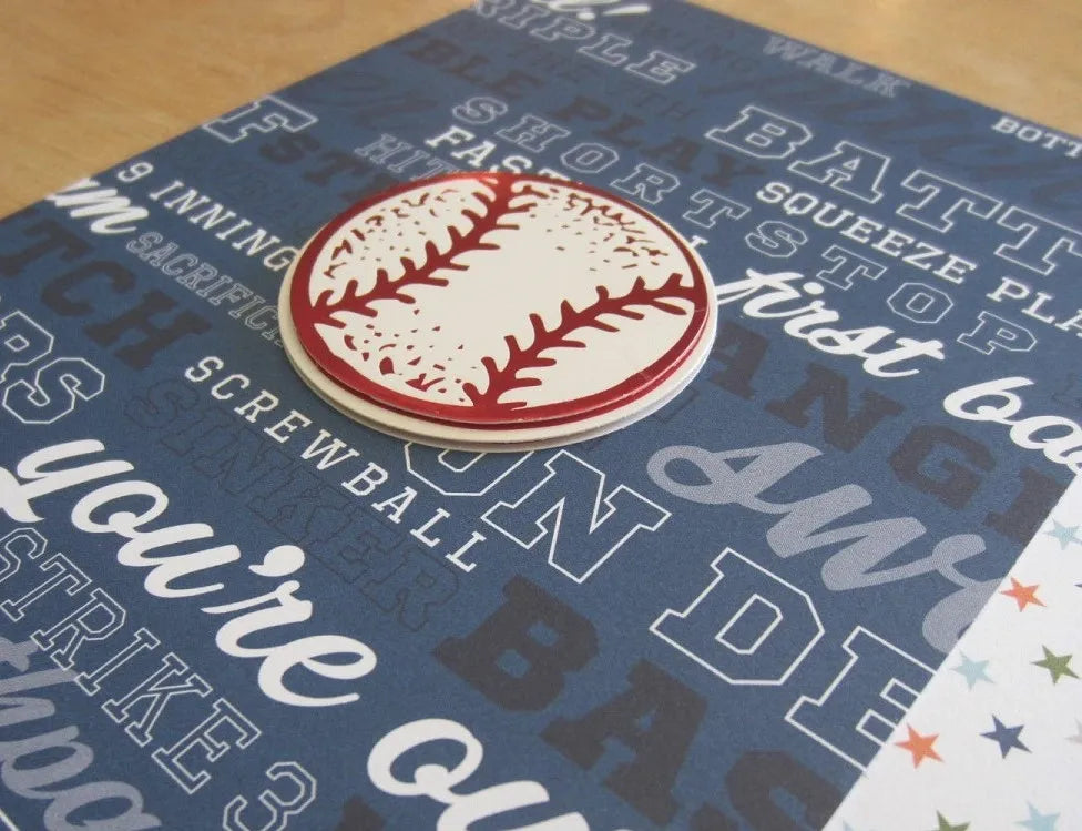 Baseball Scrapbook Page