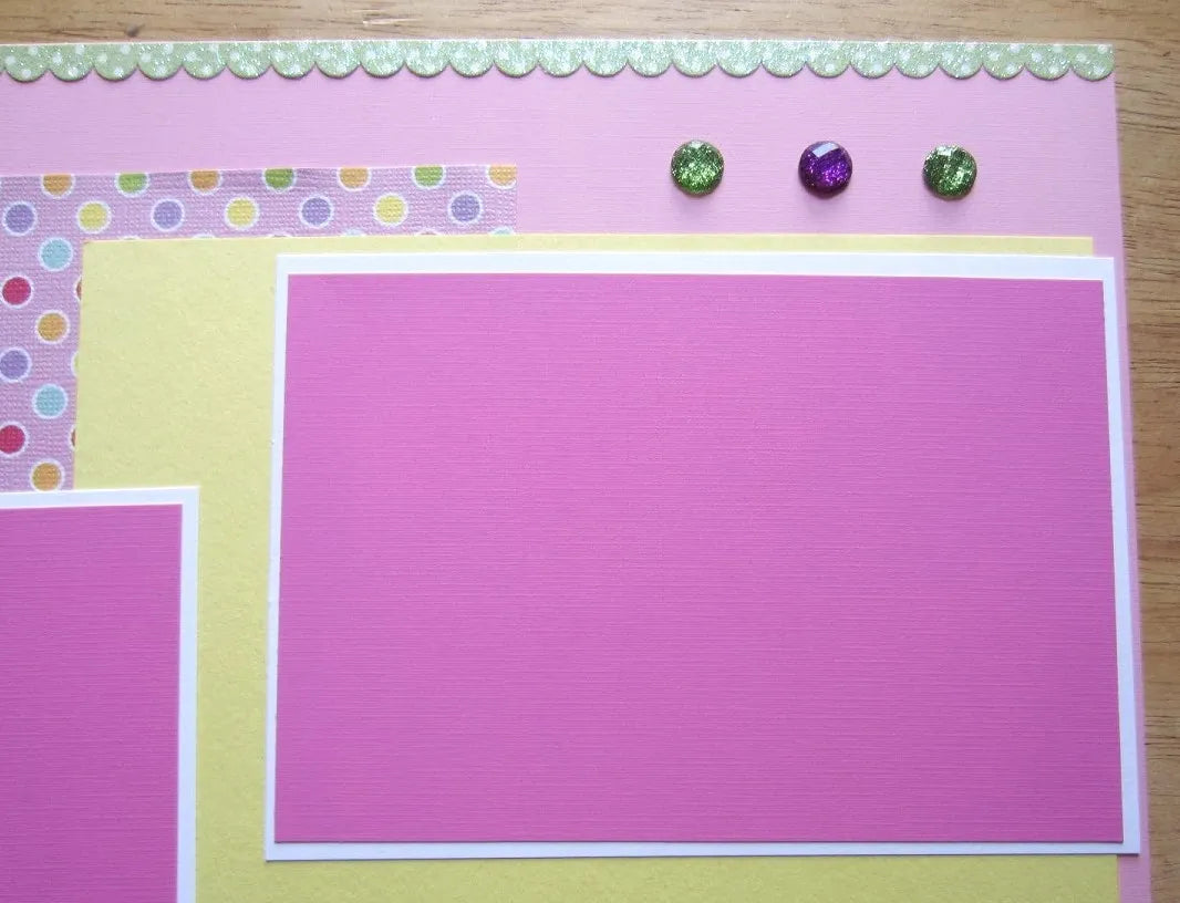 1st Birthday Scrapbook Page
