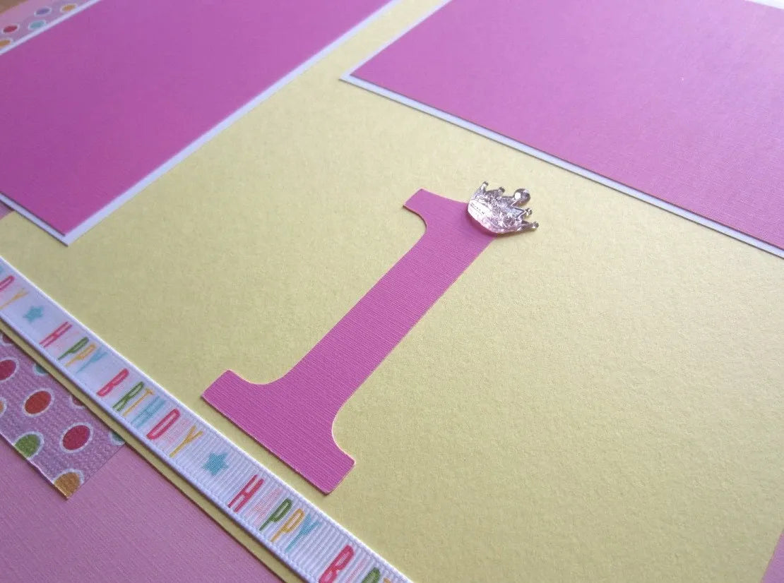 1st Birthday Scrapbook Page