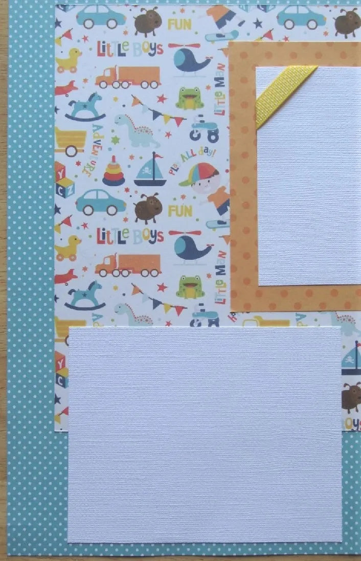 Big Kid Bed Scrapbook Page