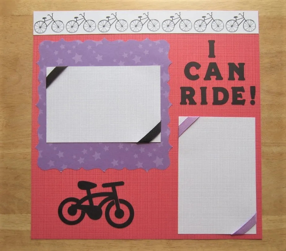 Bike Scrapbook Page