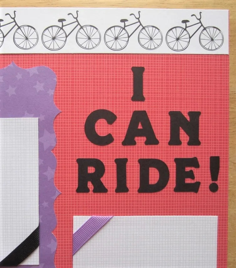 Bike Scrapbook Page