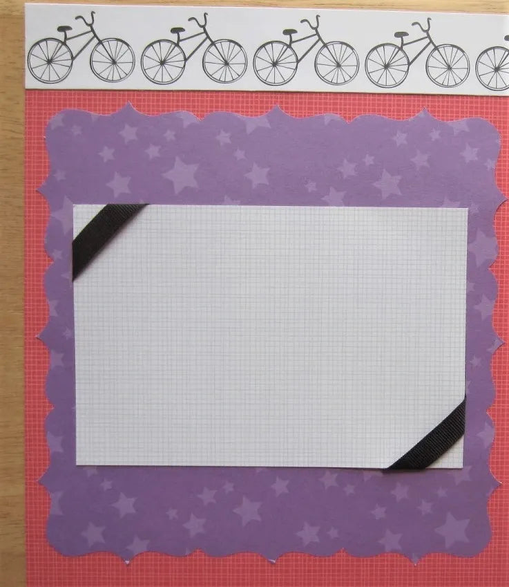 Bike Scrapbook Page
