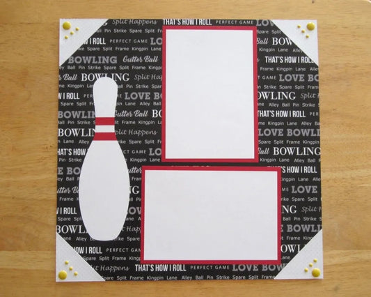 Bowling Scrapbook Page