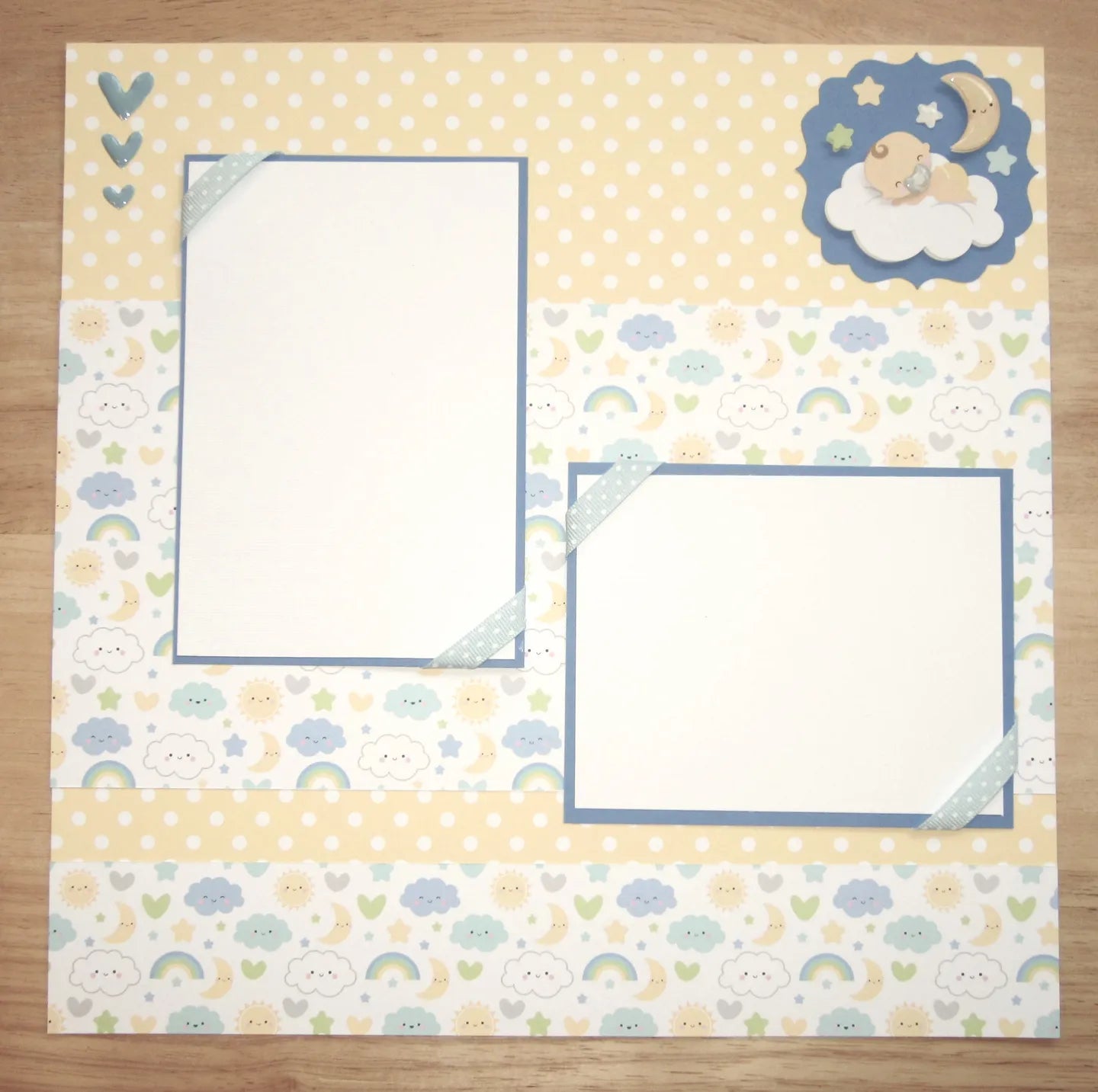 Baby Boy Scrapbook Pages Set