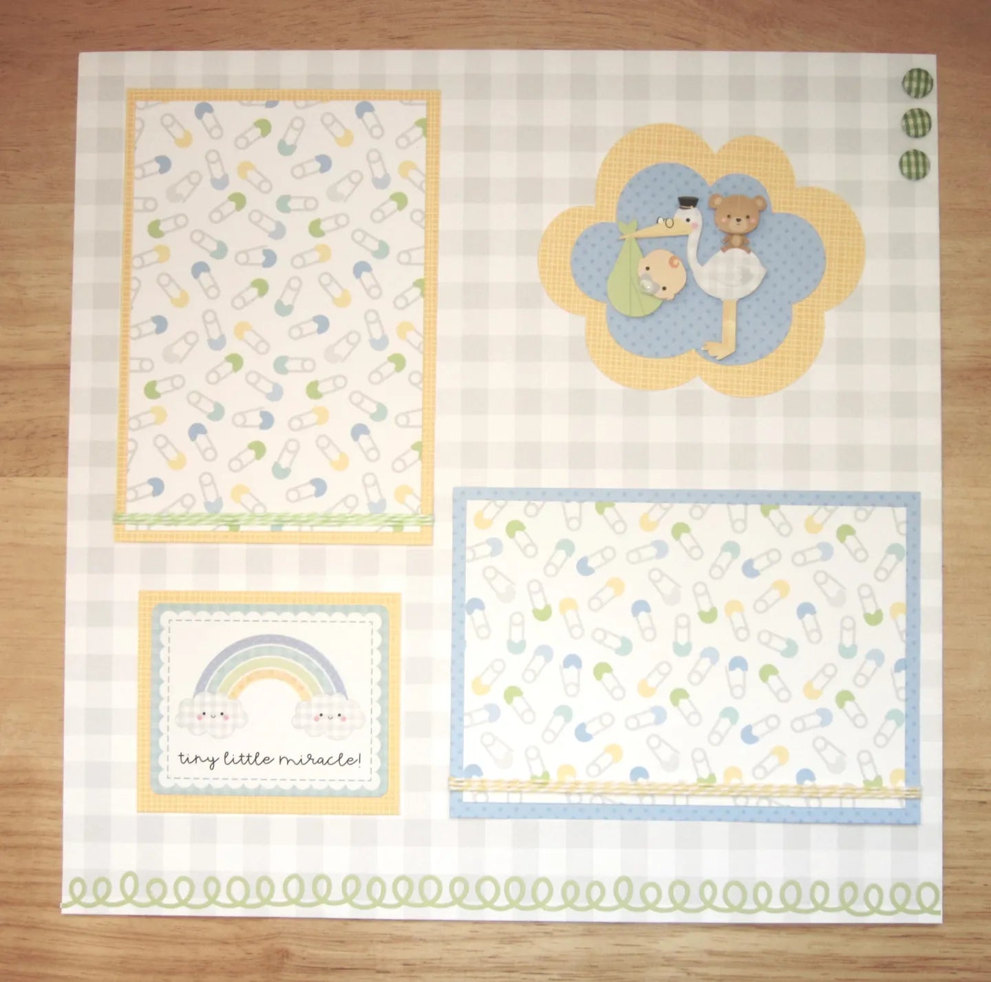 Baby Boy Scrapbook Pages Set