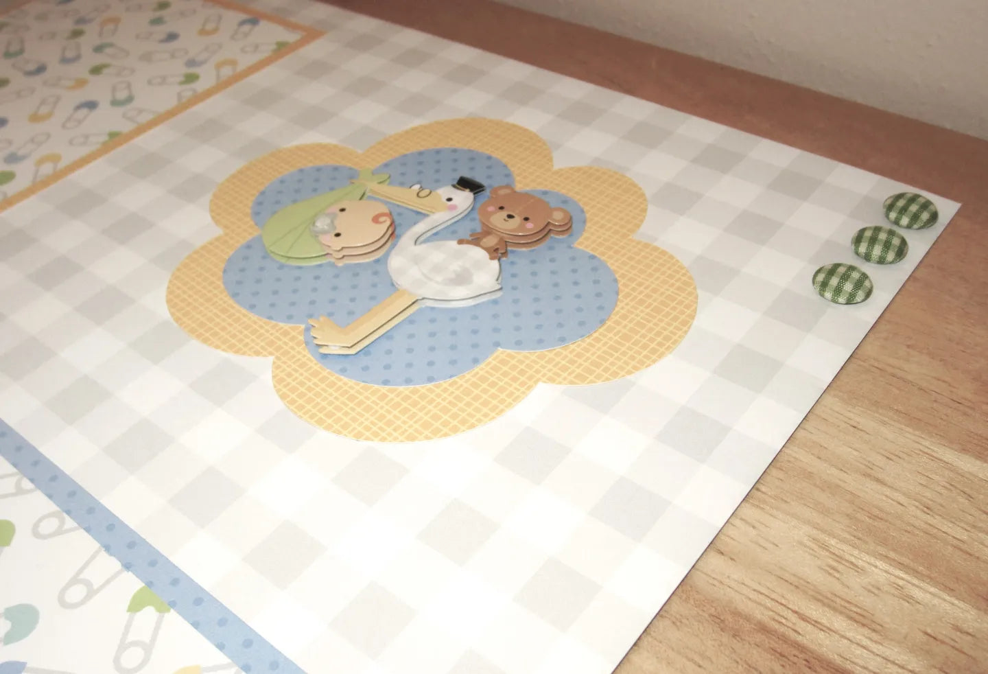 Baby Boy Scrapbook Pages Set