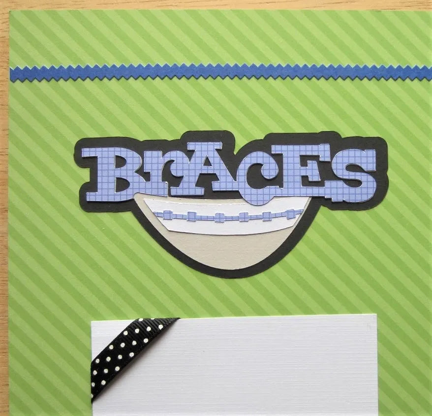 Braces Scrapbook Page