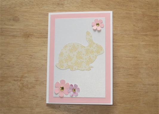 Yellow Easter Bunny Card
