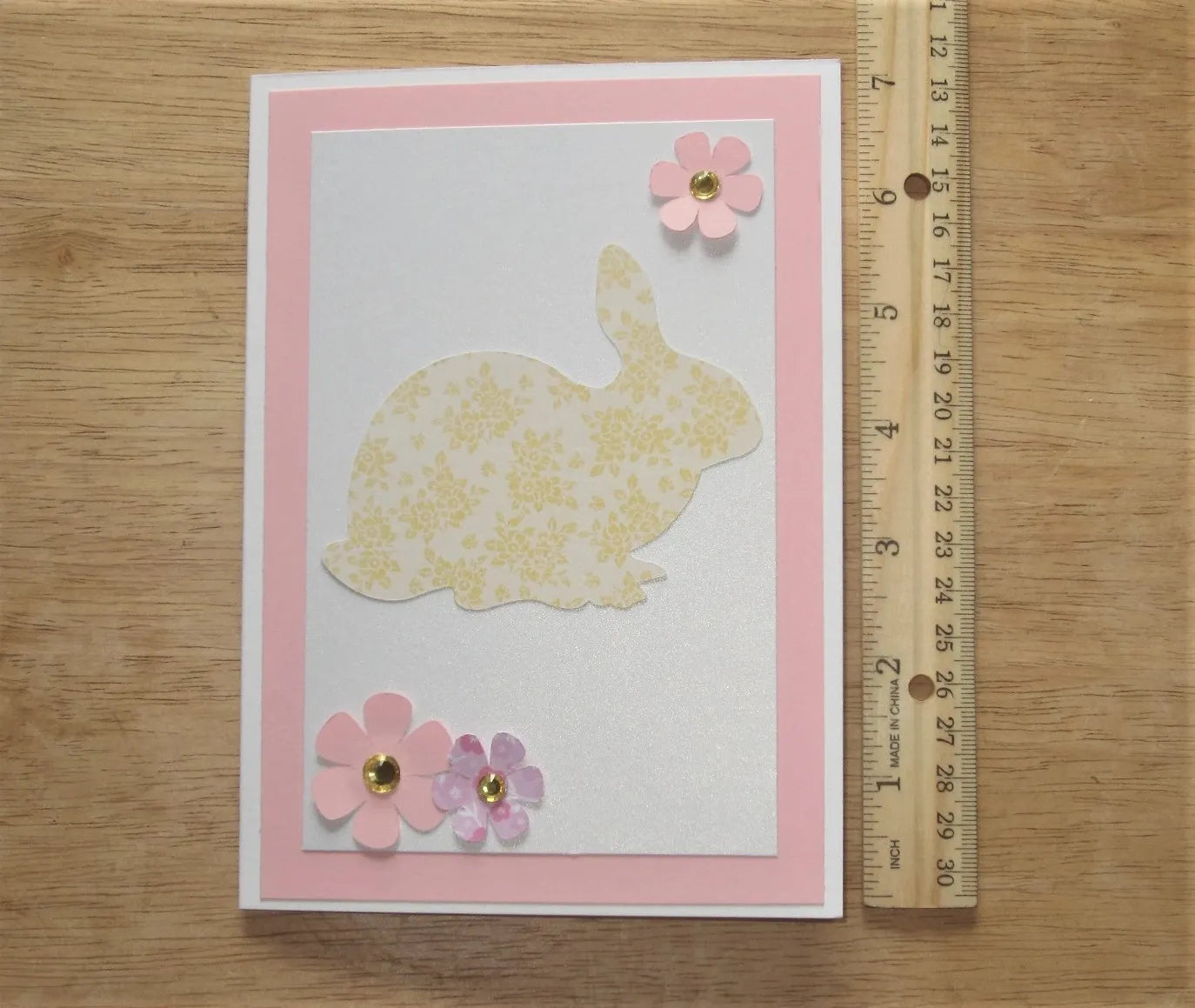 Yellow Easter Bunny Card