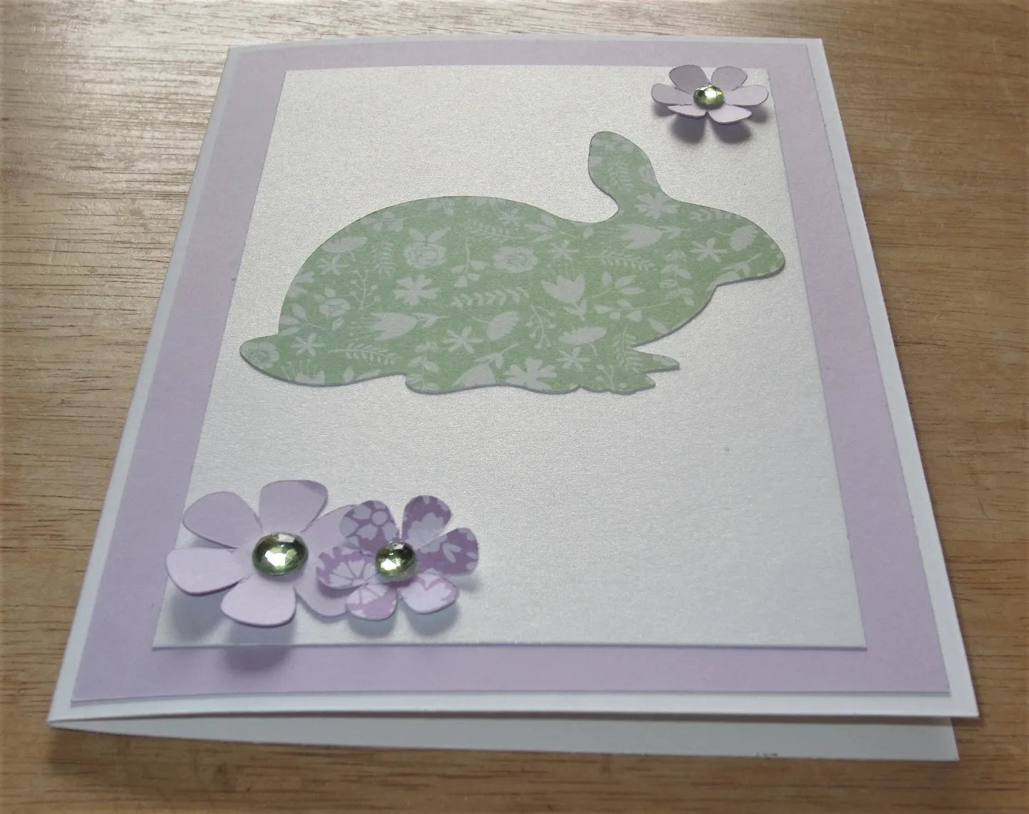 Green Easter Bunny Card