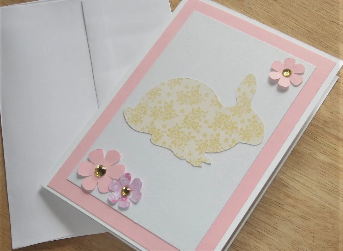 Yellow Easter Bunny Card