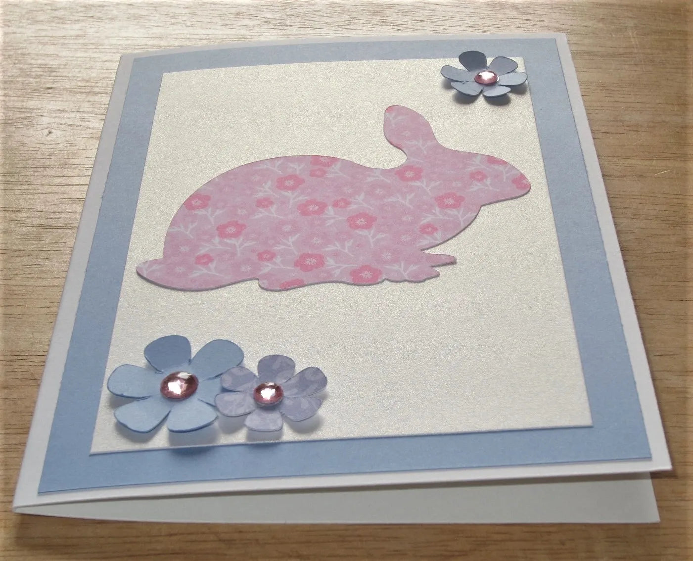 Pink Easter Bunny Card
