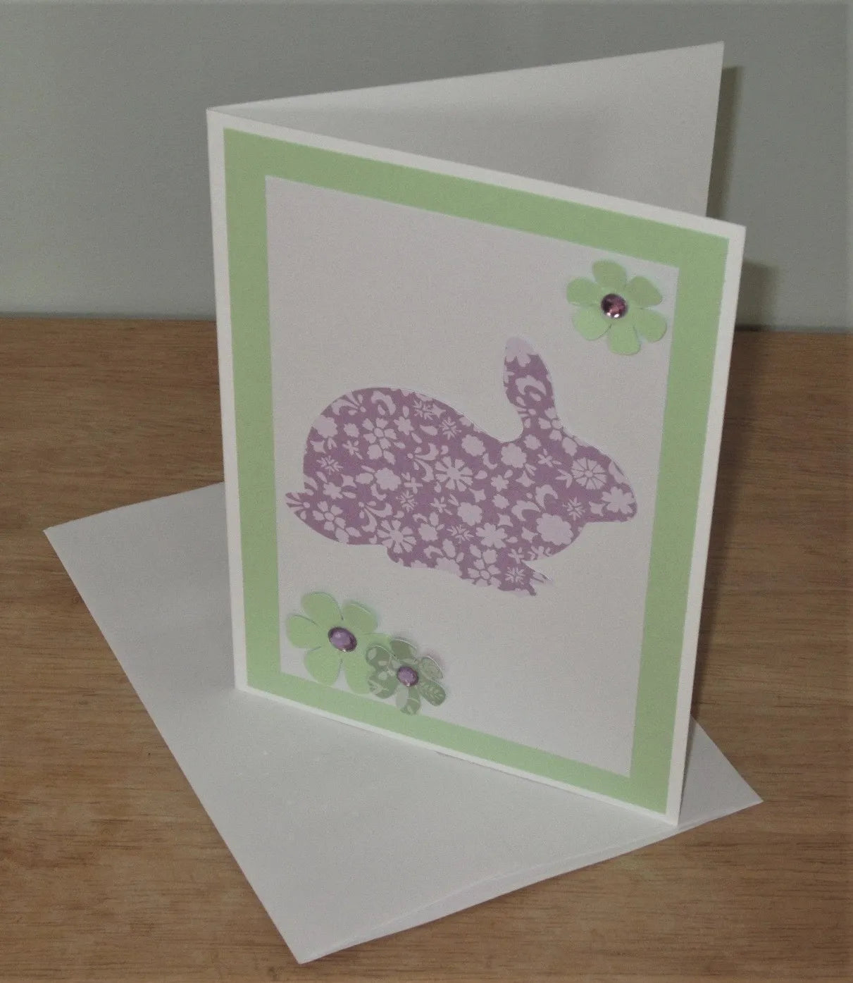 Purple Easter Bunny Card