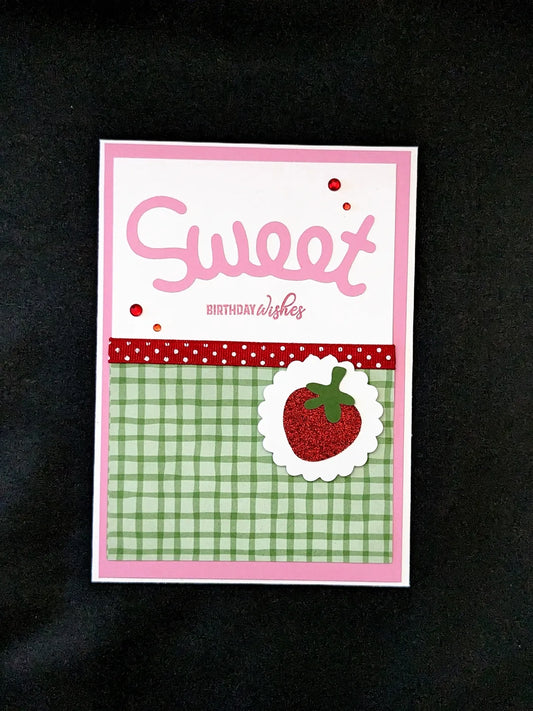 Sweet Strawberry Birthday Card