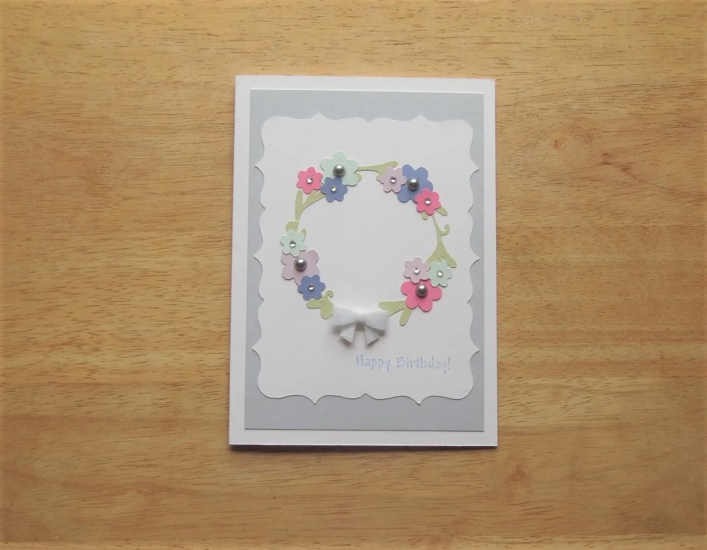Floral Wreath Birthday Card