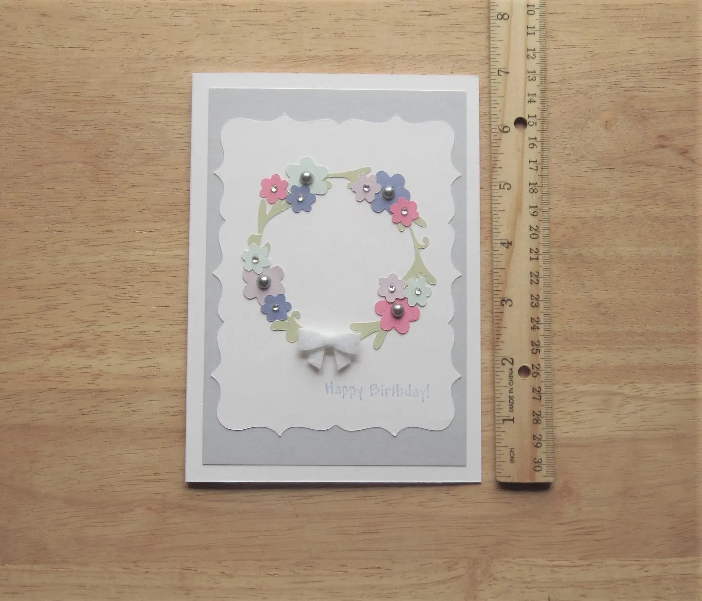 Floral Wreath Birthday Card