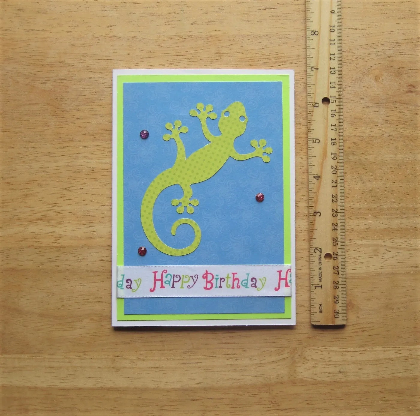 Gecko Happy Birthday Card