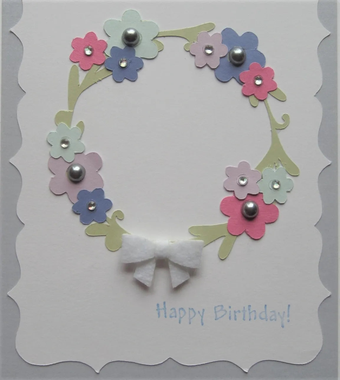 Floral Wreath Birthday Card