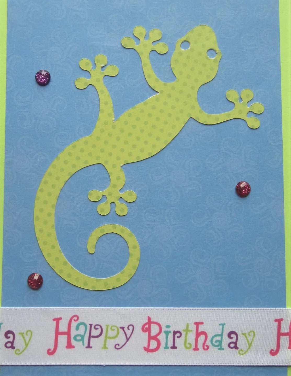Gecko Happy Birthday Card