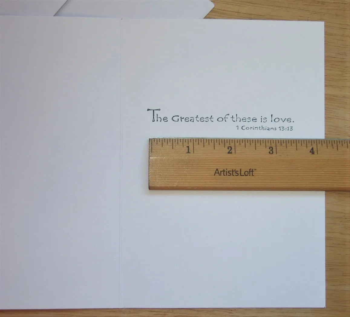 Holly Heart Wedding Card