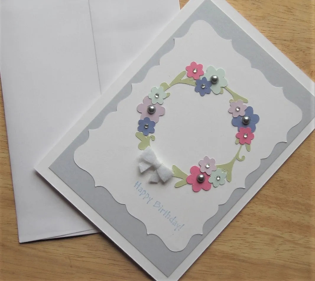 Floral Wreath Birthday Card
