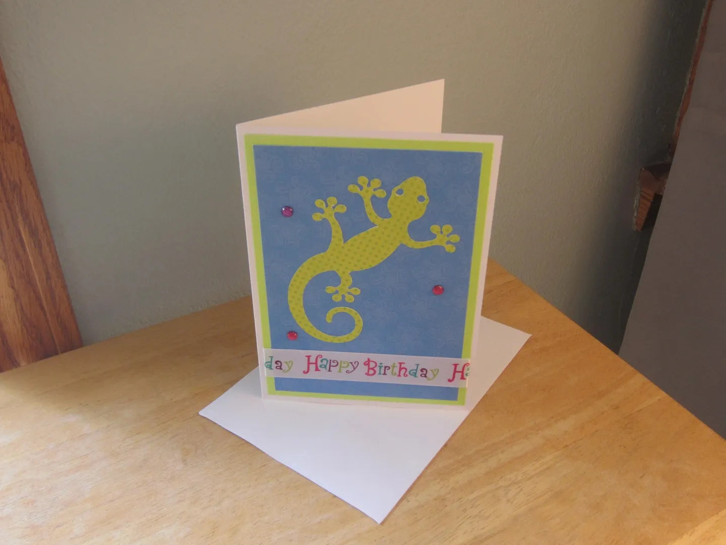 Gecko Happy Birthday Card