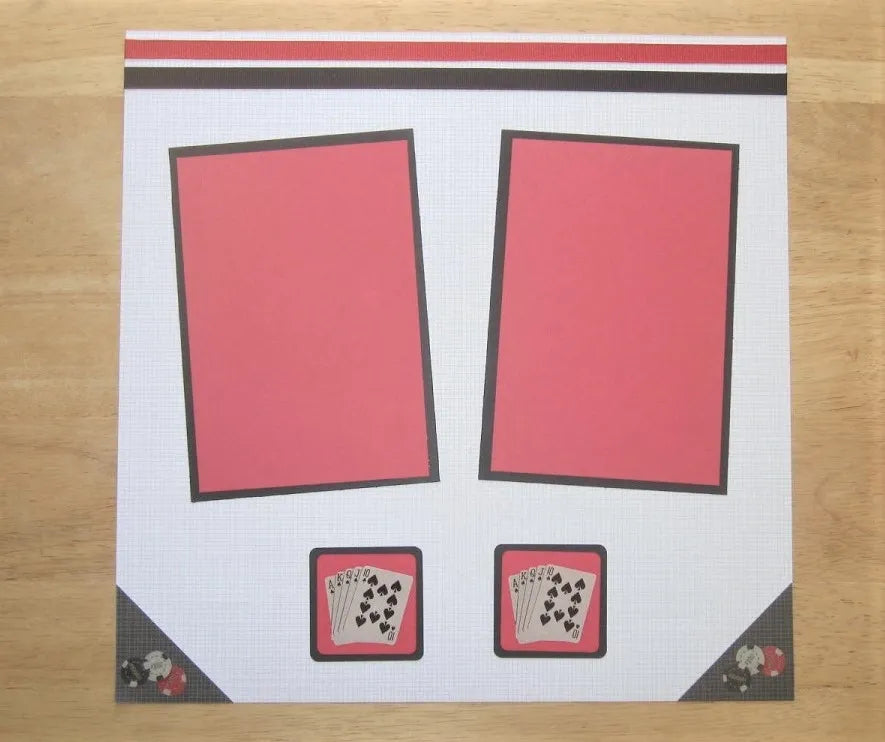 Card Games Scrapbook Page