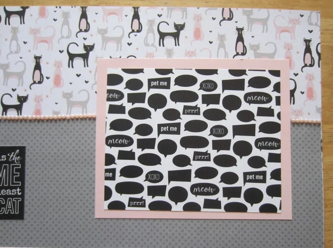 Cat Scrapbook Page