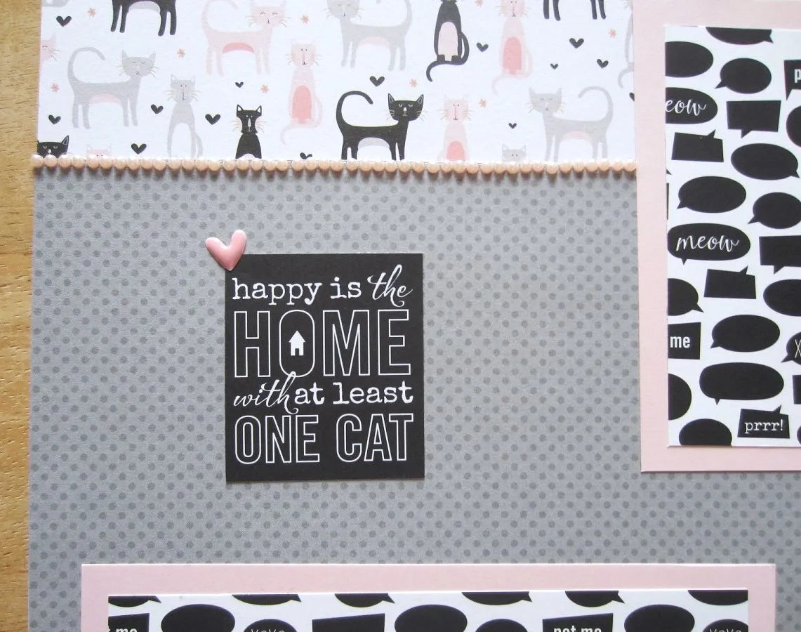 Cat Scrapbook Page