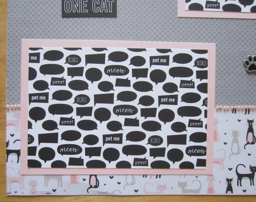 Cat Scrapbook Page