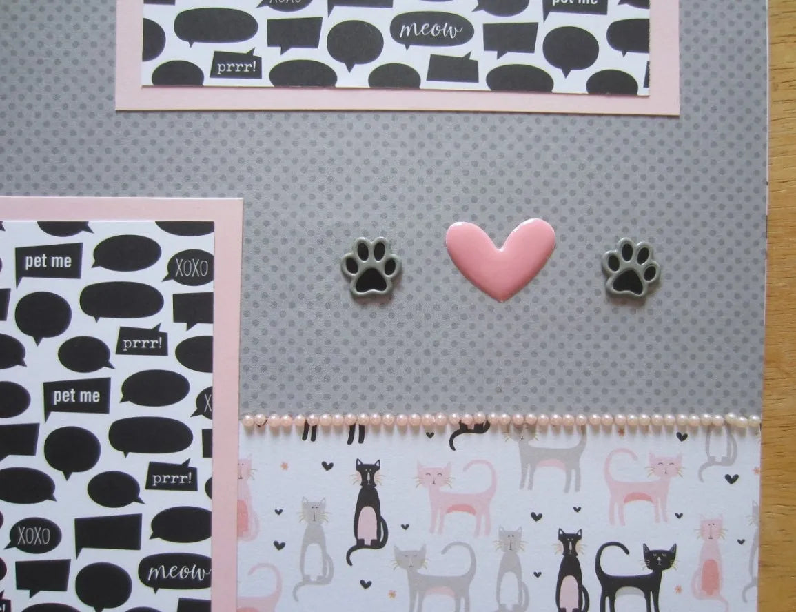 Cat Scrapbook Page