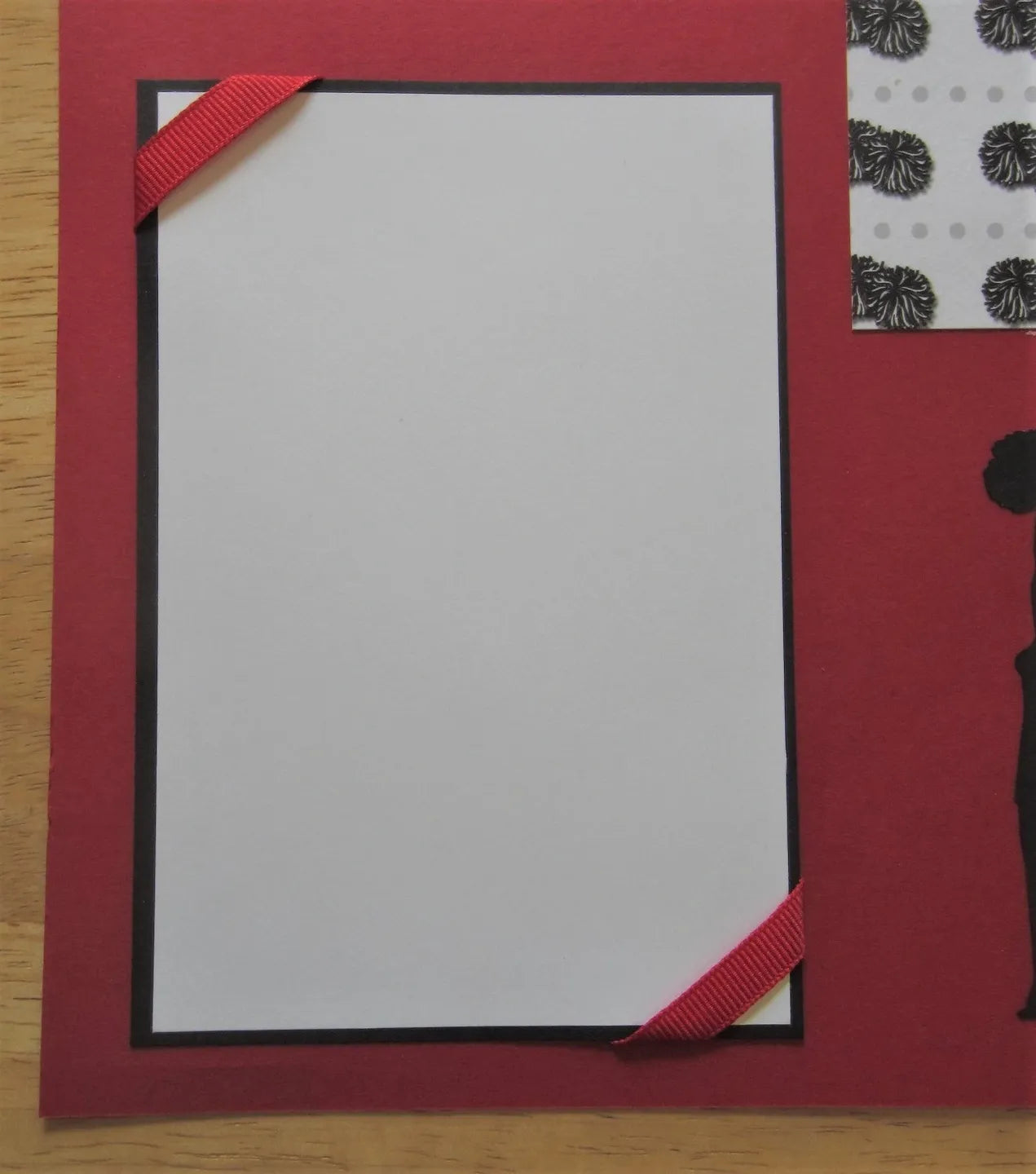 Red Cheerleading Scrapbook Page